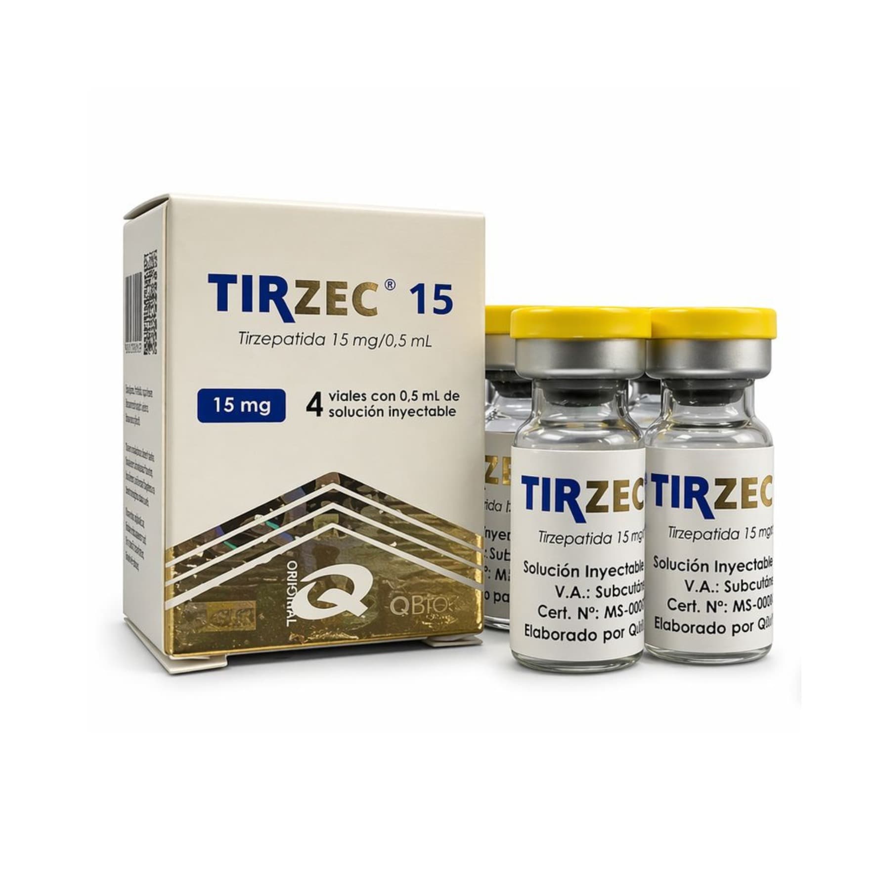 Tirzec 15MG (4 Vials) | Cod. 0004